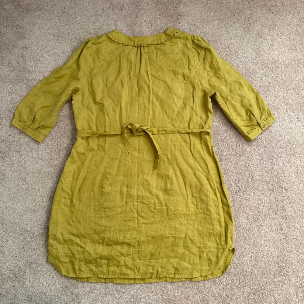 Boden Mustard Yellow Midi Dress - Picture 4 of 5
